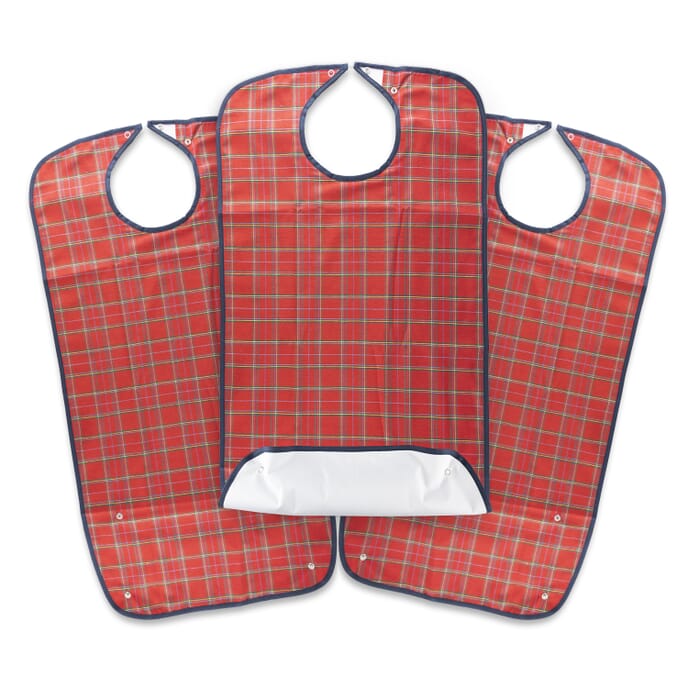 everyday bib large red pack of 3