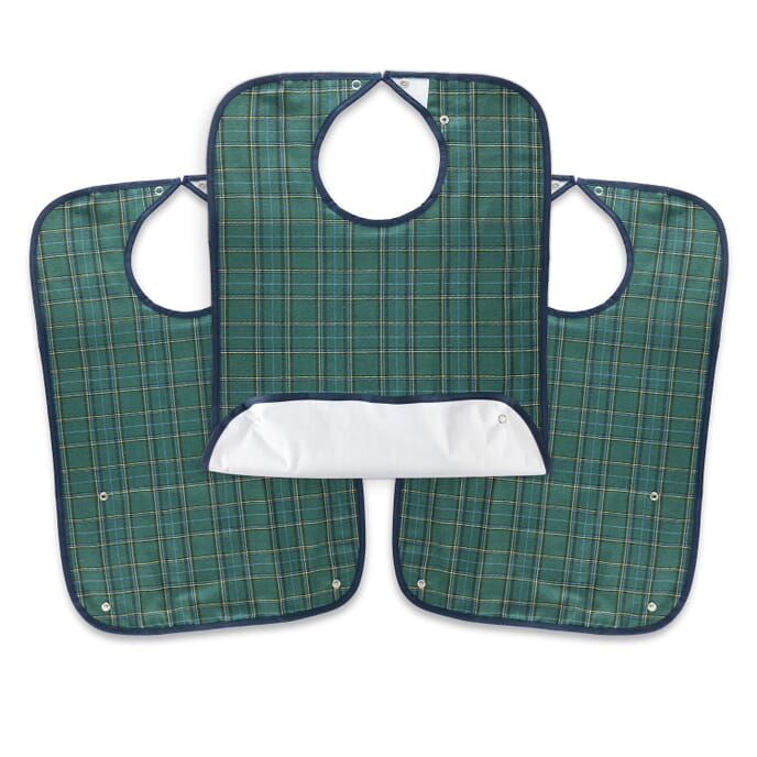 everyday bib triple pack small green