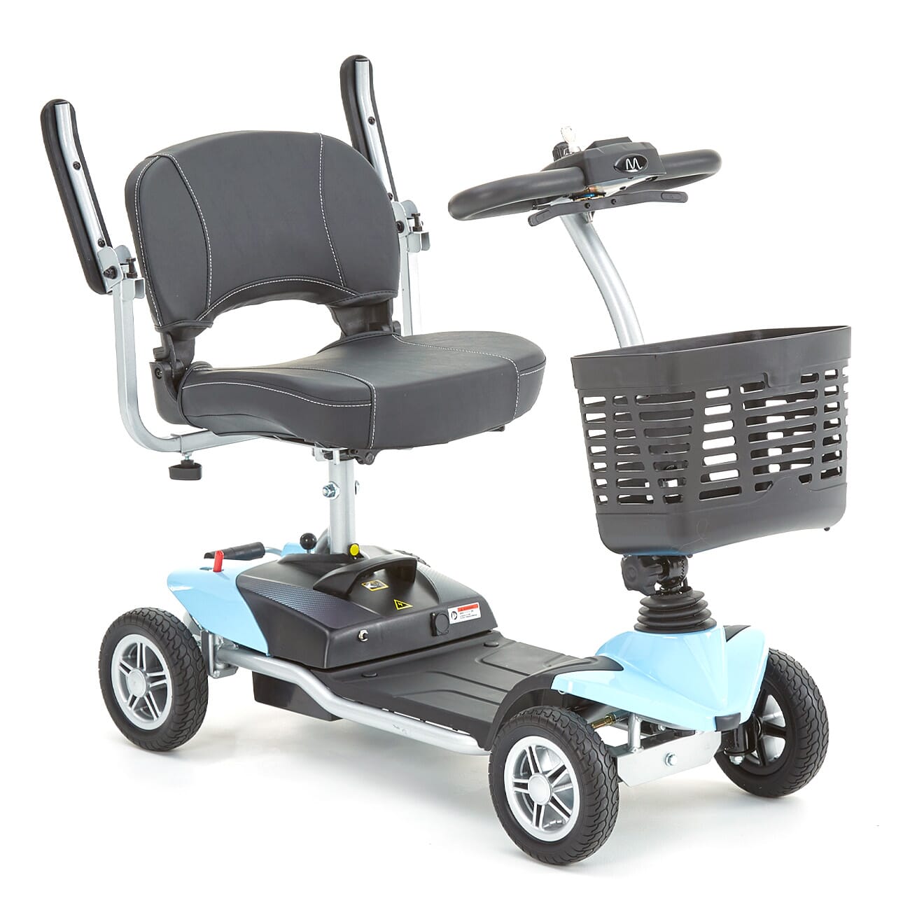 evolite boot scooter light blue flip arms