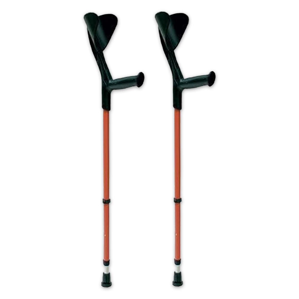 View Evolution Fashion Elbow Crutches Red information