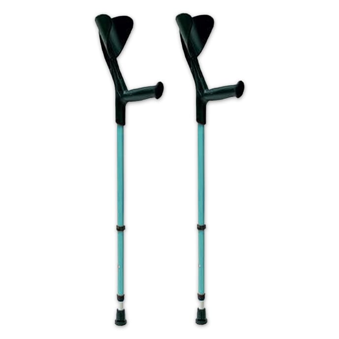 evolution fashion elbow crutches turquoise