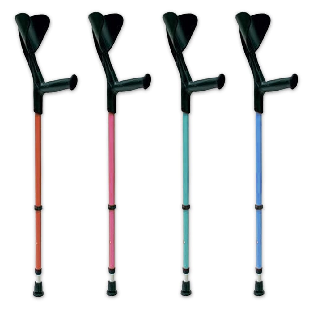 View Evolution Fashion Elbow Crutches Turquoise information