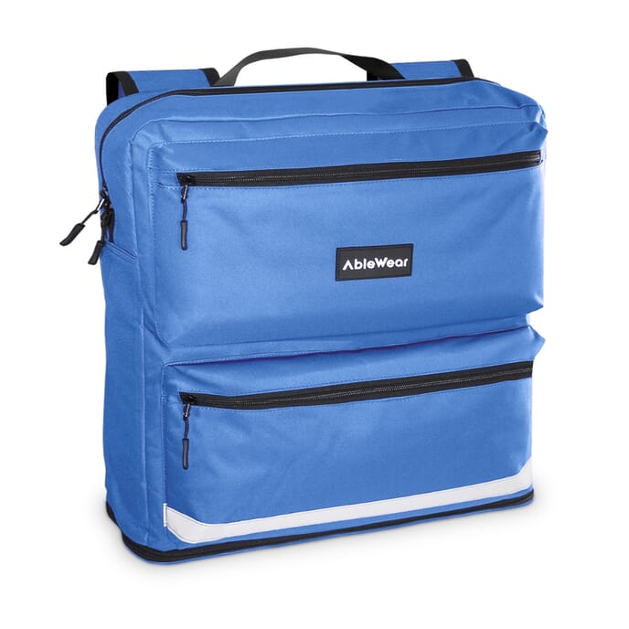 expandable mobility scooter bag blue