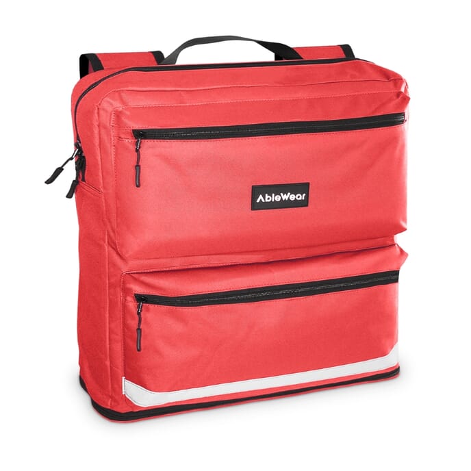 expandable mobility scooter bag red