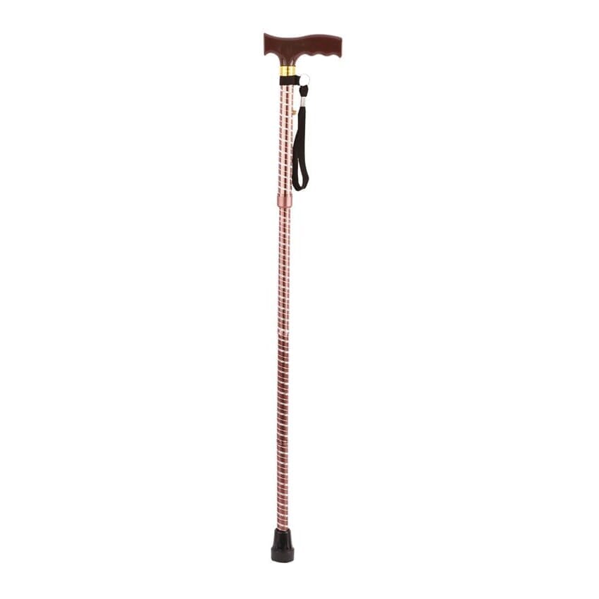 extendable walking stick brown