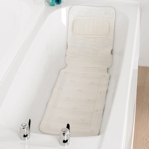 View Extra Long Bath Mat with Pillow information