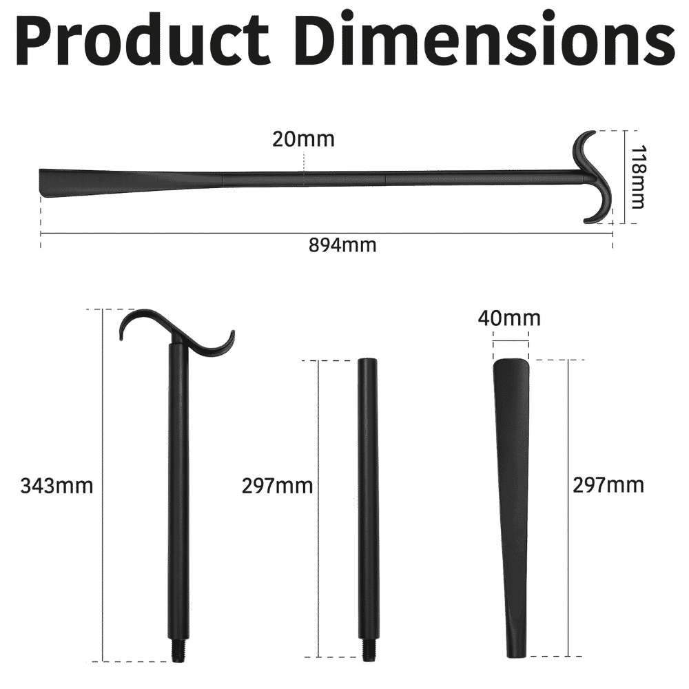 extra long shoe horn dimensions