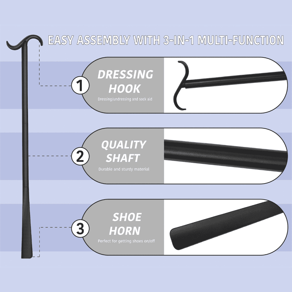 extra long shoe horn features