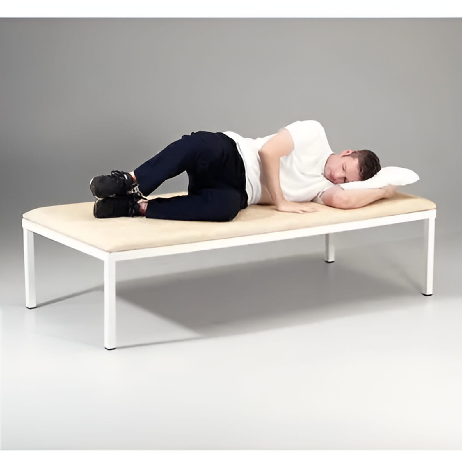 extra wide low exercise therapy table in use