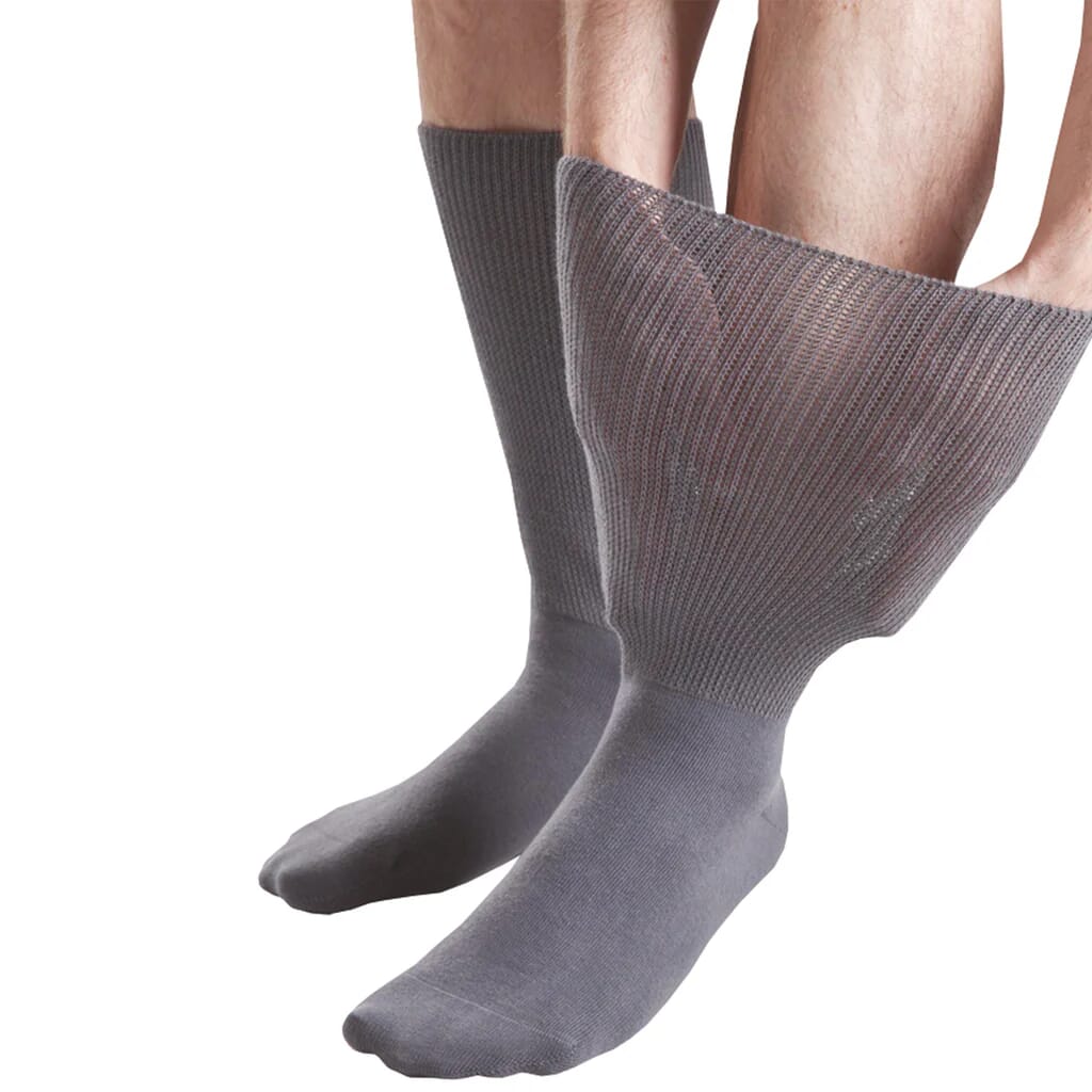 Extra Wide Oedema Socks Beige 6 85 Black 4 8 From Essential Aids 7208