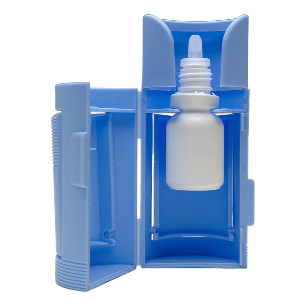 eye drop dispenser shown open