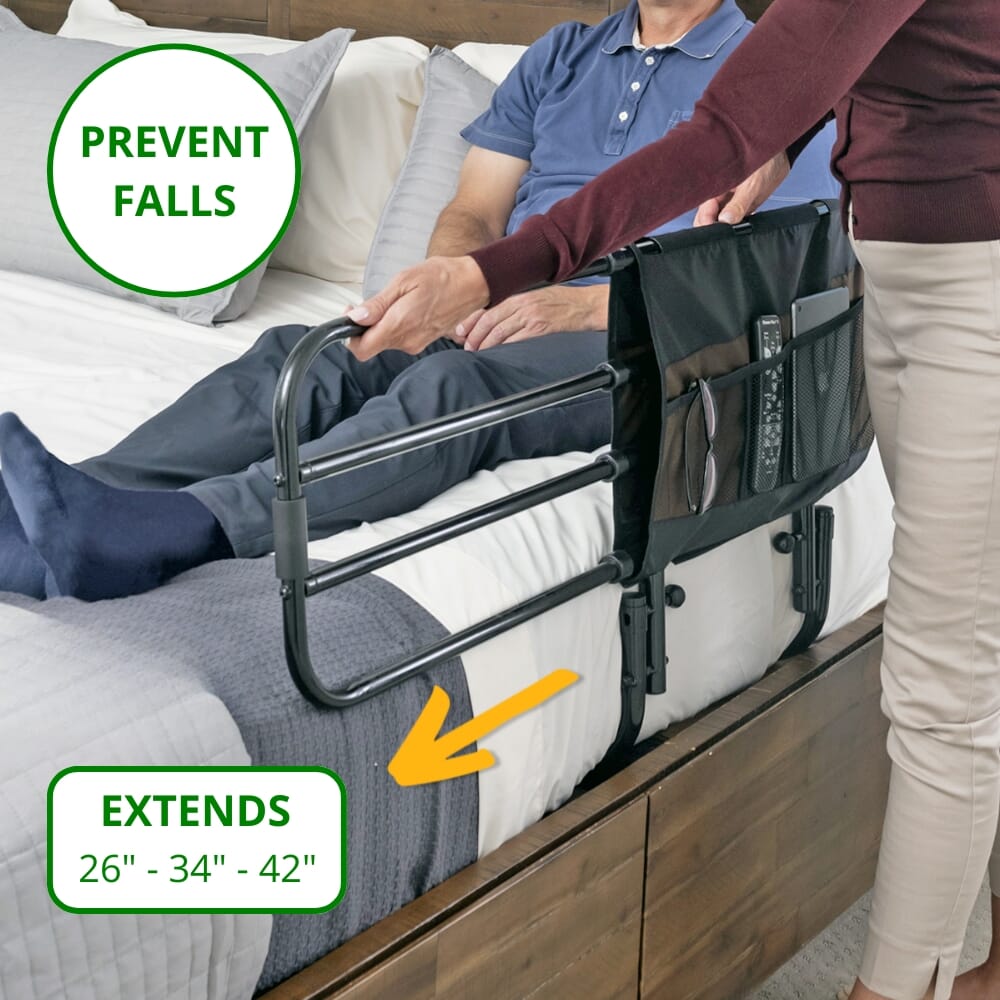 ez adjustable bed rail extend