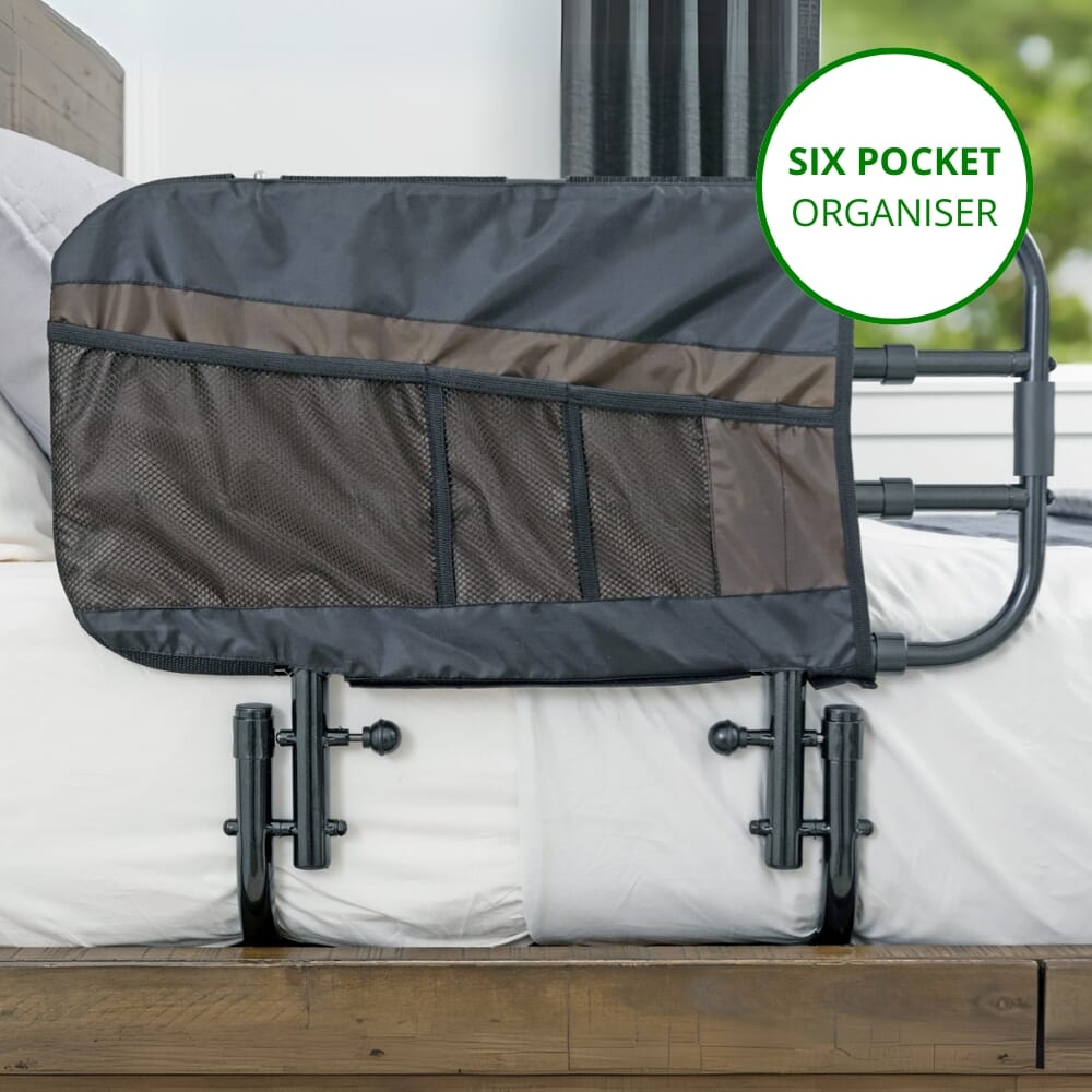 ez adjustable bed rail pockets