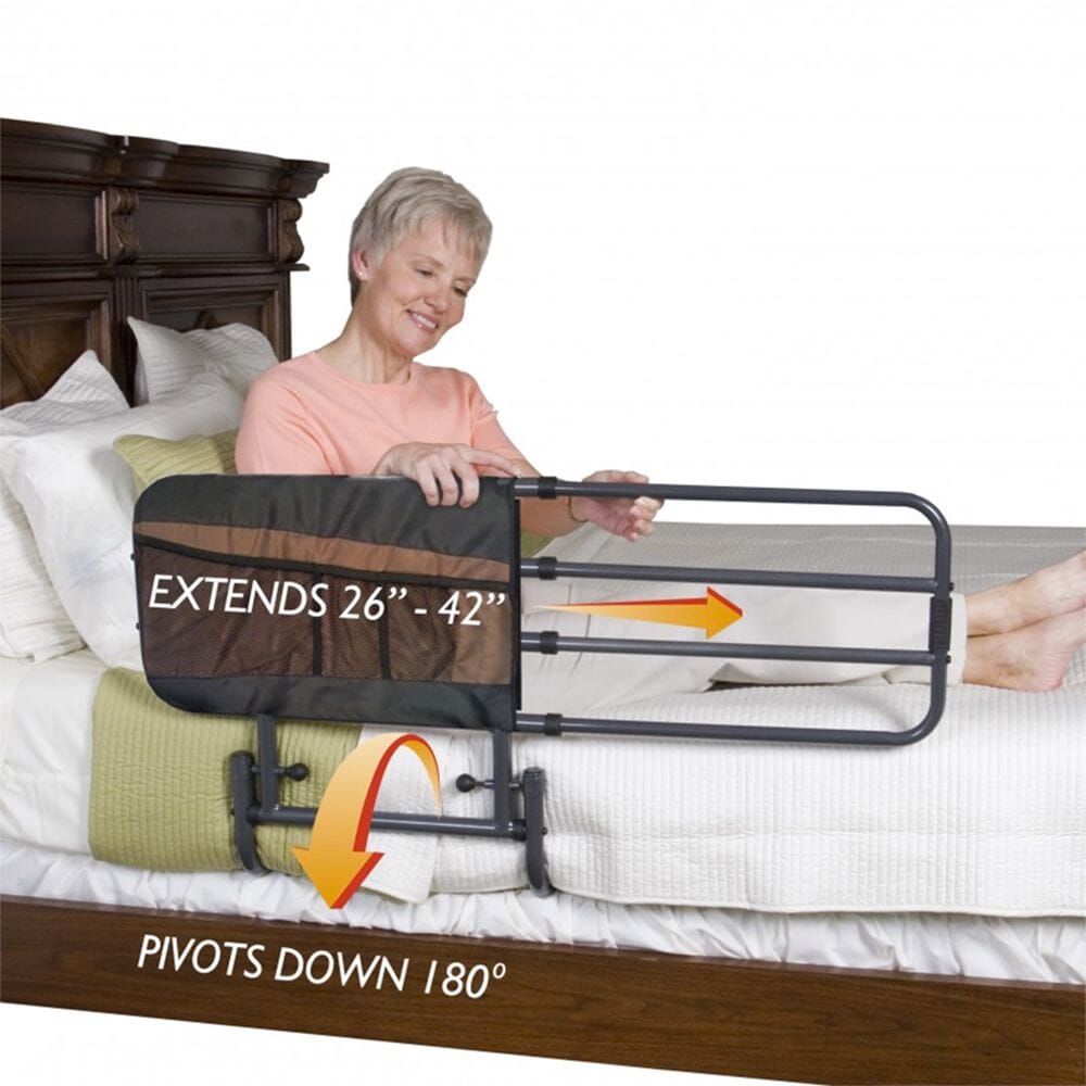 View EZ Adjustable Bed Rail With Pouch information