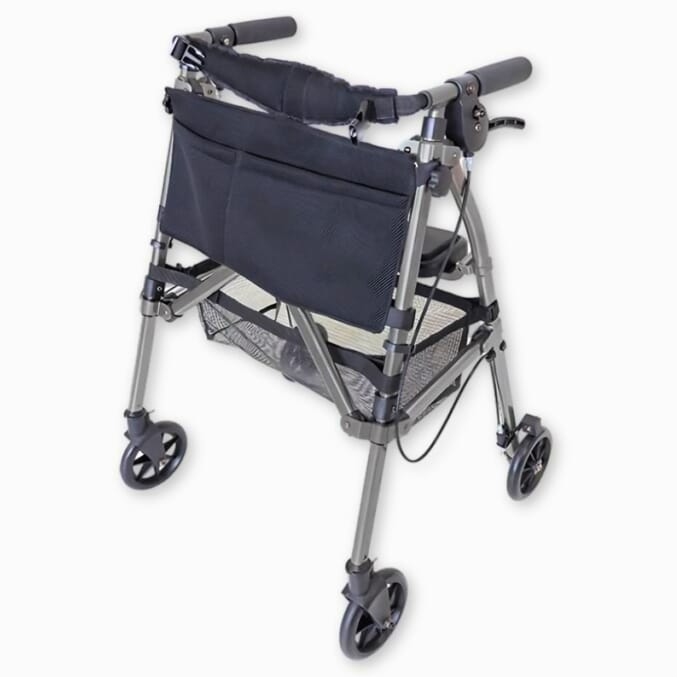 ez fold n go rollator black walnut 1