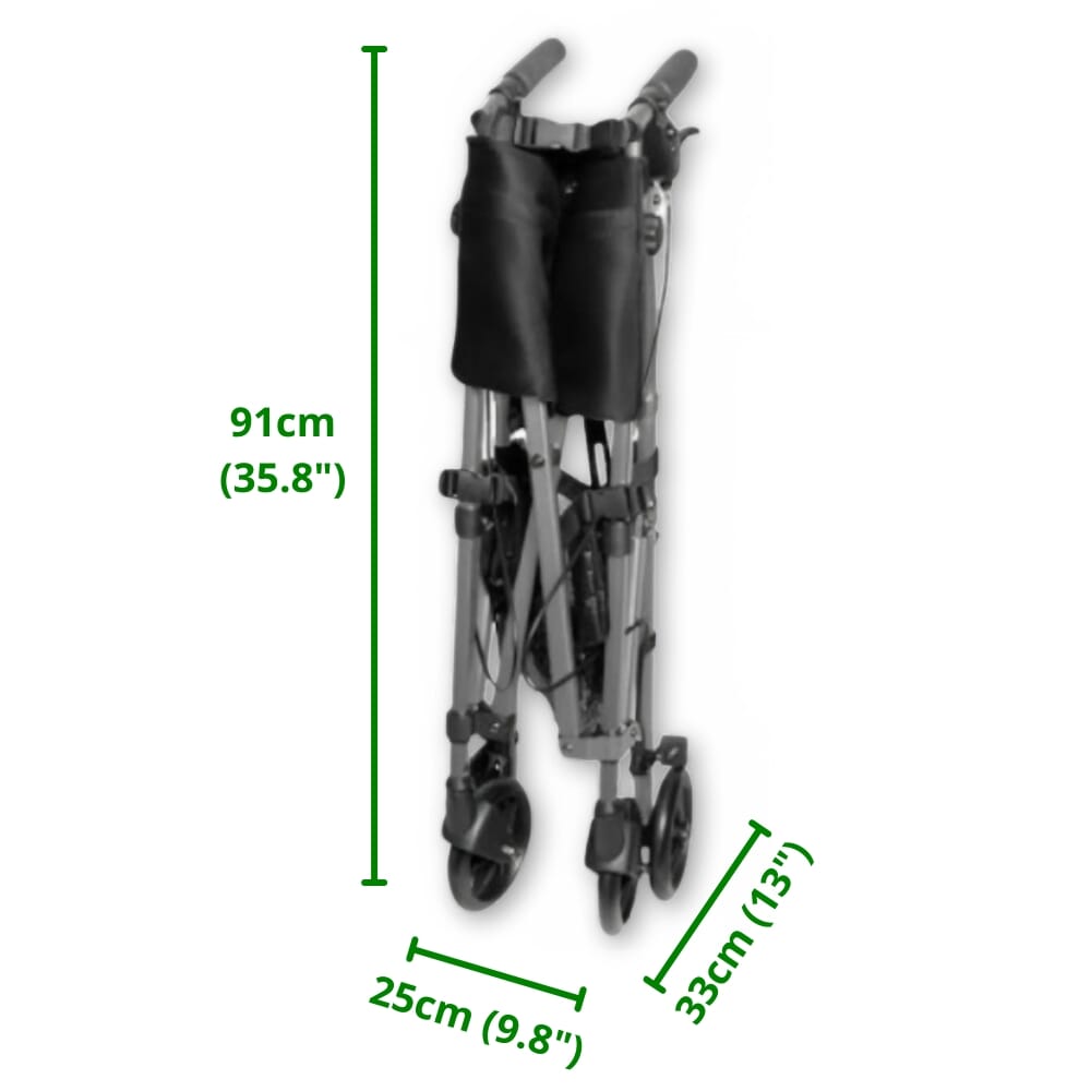 ez fold n go rollator folded dimensions