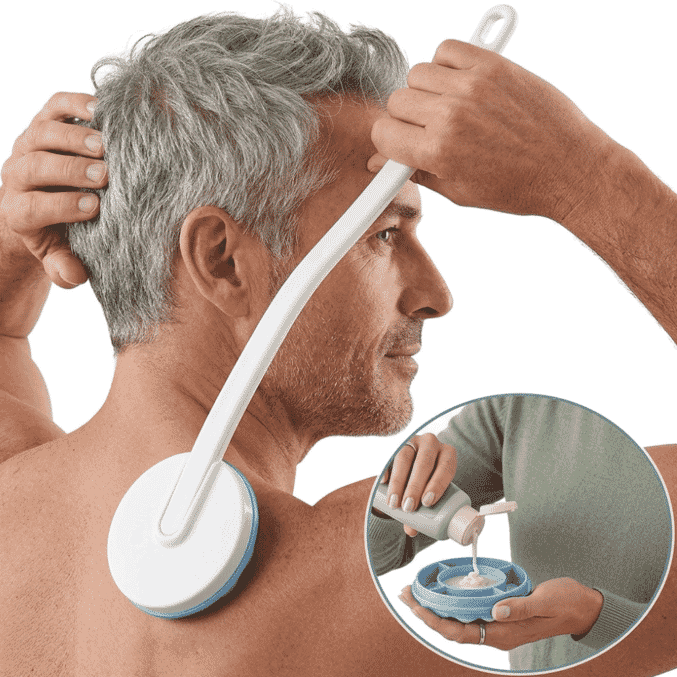 ezee reach lotion applicator in use