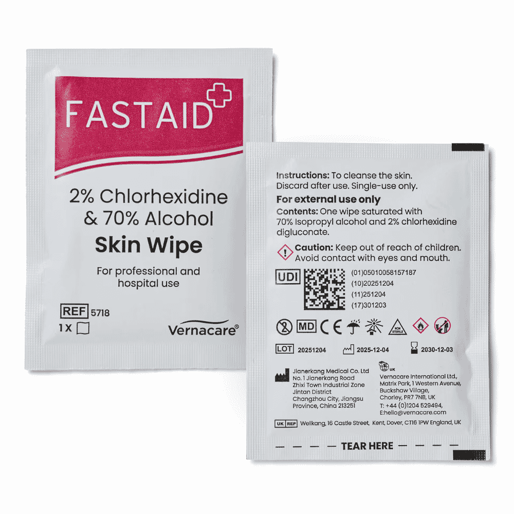 fast aid skin wipes sachet