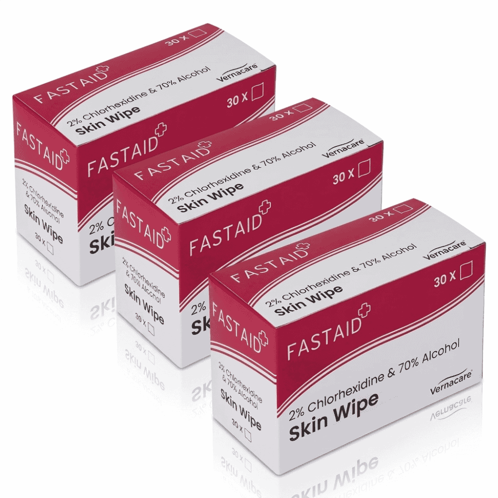 fast aid skin wipes three packs