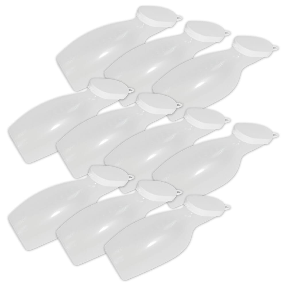 female portable urinal pack of 10