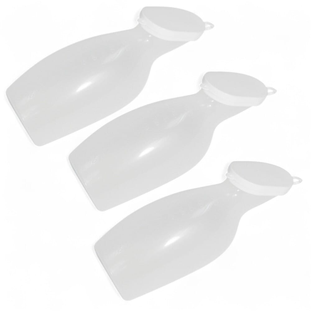 female portable urinal pack of 3