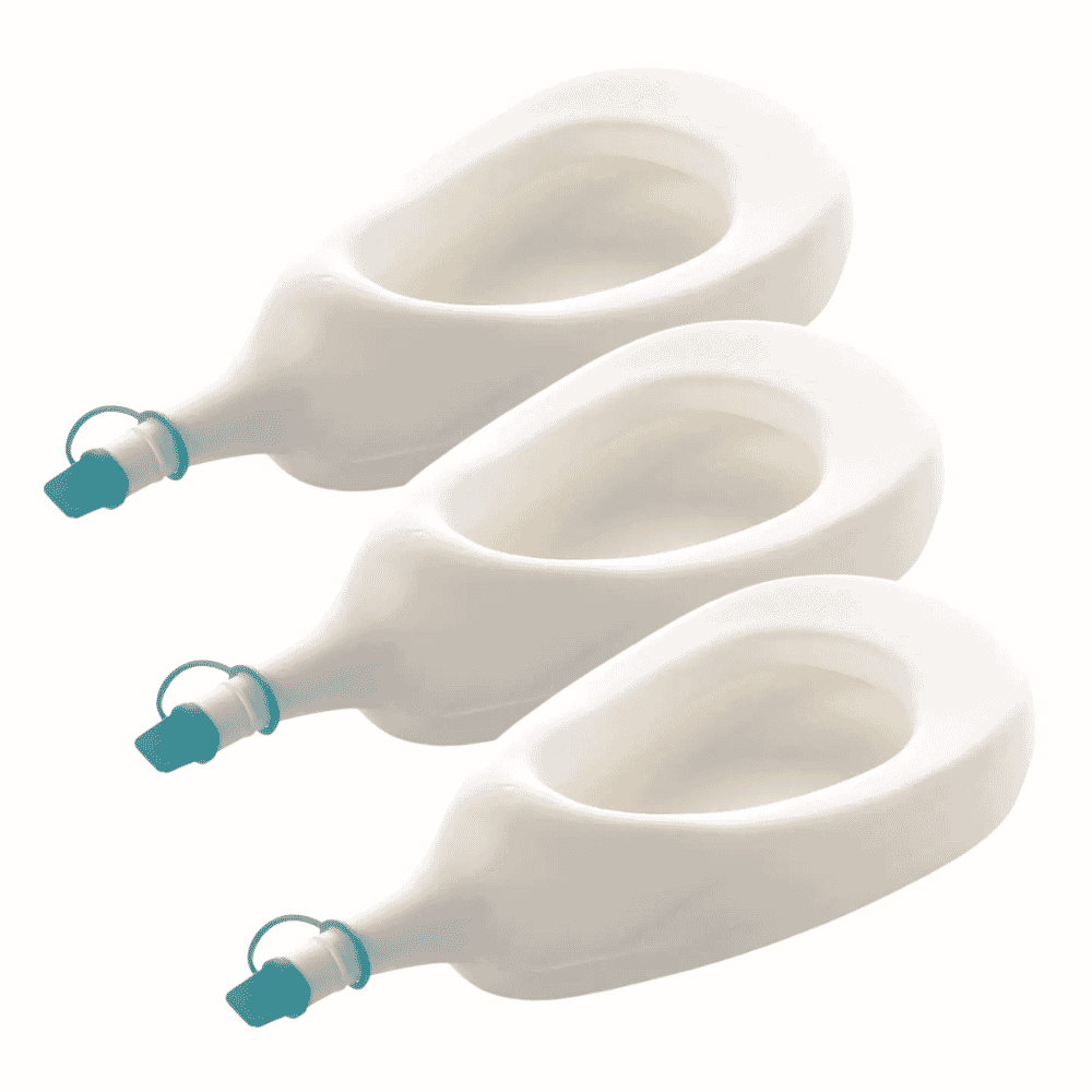 female slipper bed pan pack of 3