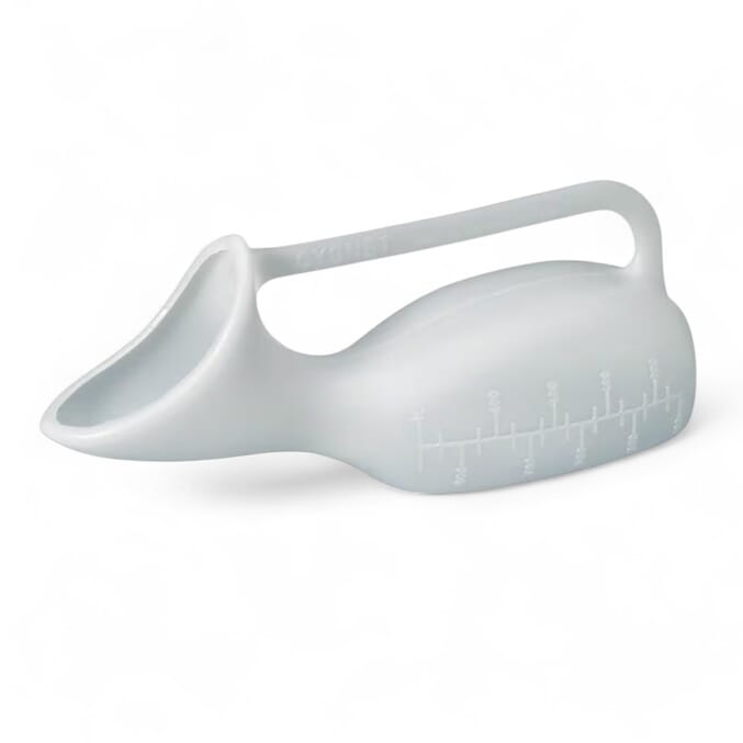 female urinal with handle
