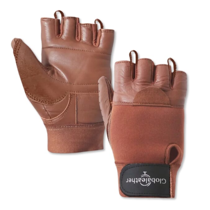 fingerless wheelchair gloves brown