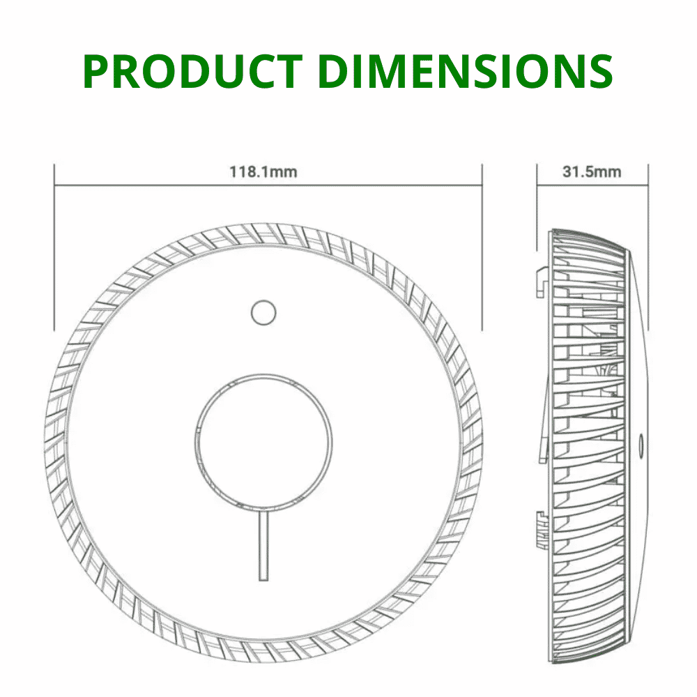 fireangel five year optical smoke alarm dimensions