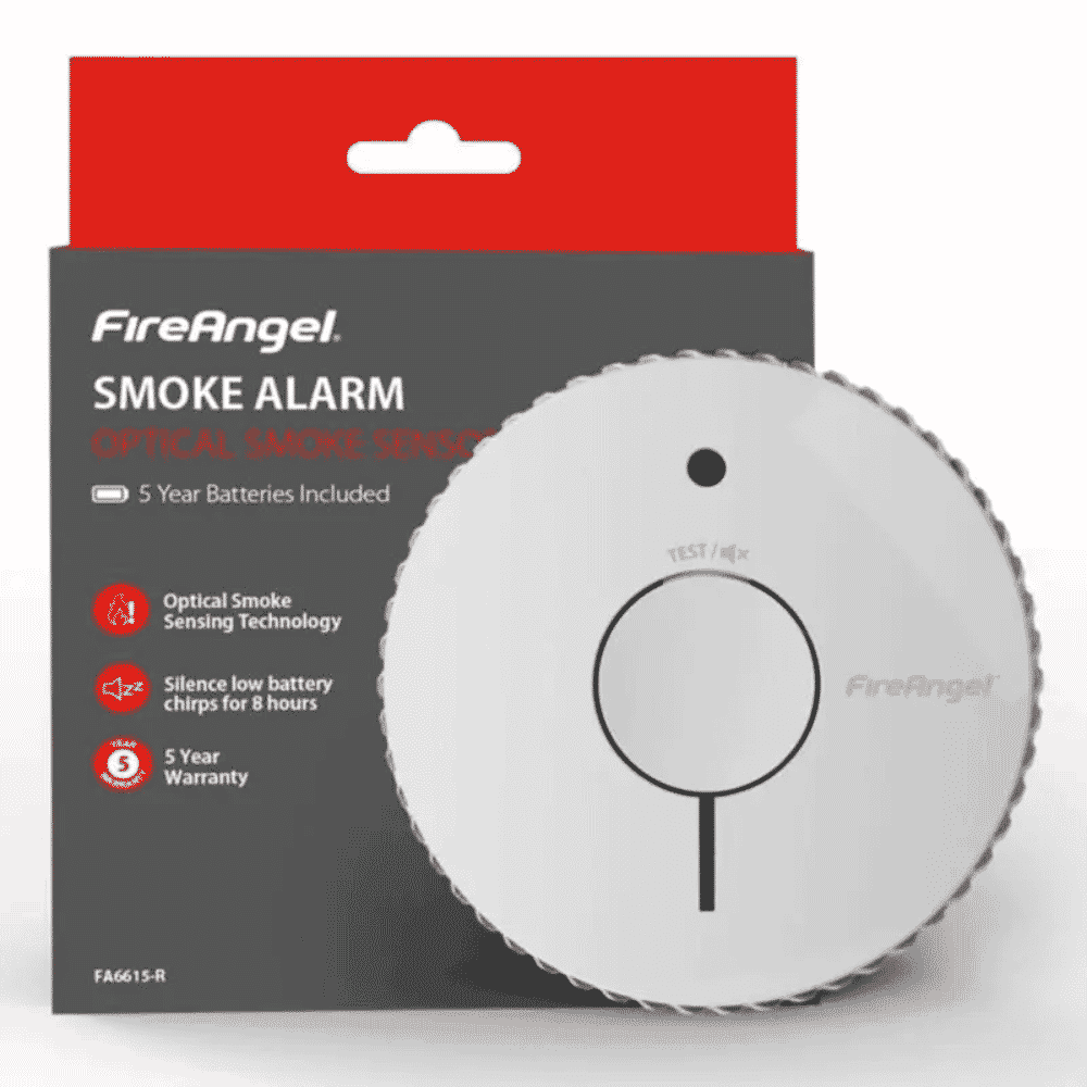 fireangel five year optical smoke alarm packaging