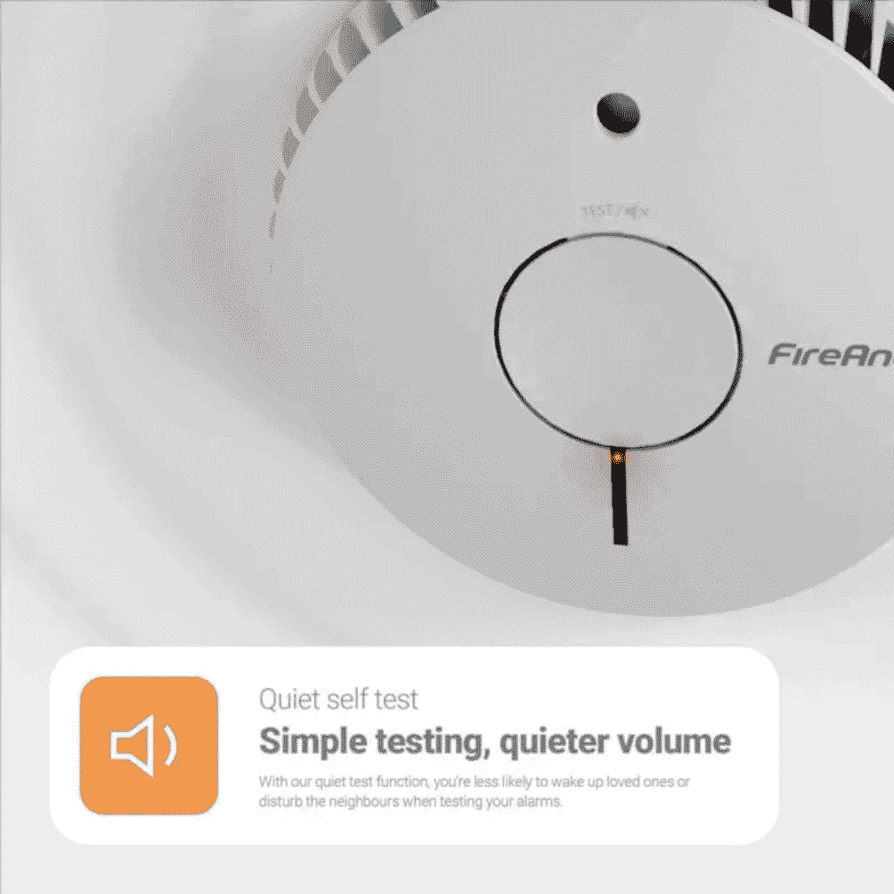 fireangel five year optical smoke alarm quiet self test