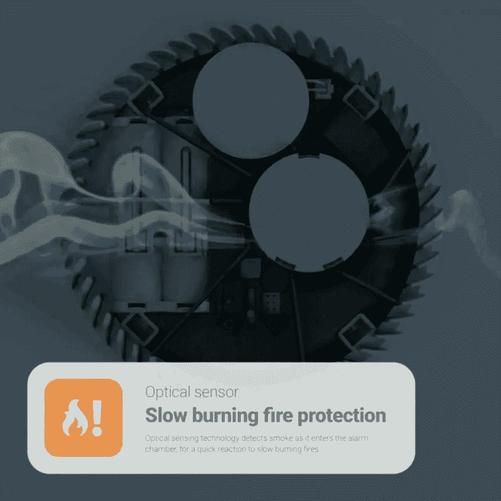 fireangel five year optical smoke alarm slow burning fire protection