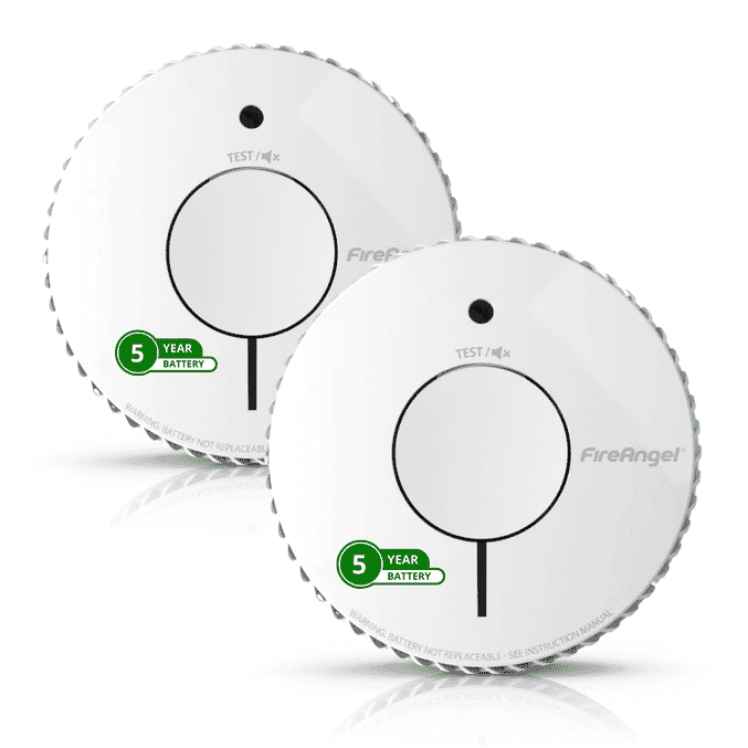 fireangel five year optical smoke alarm twin pack