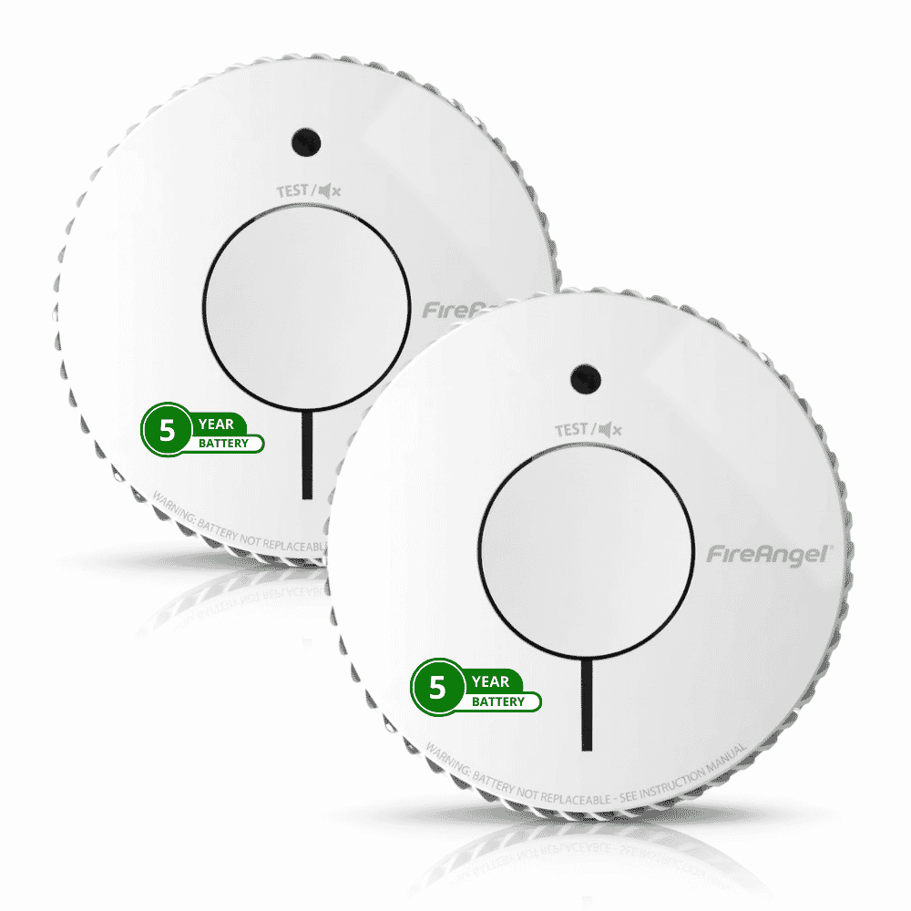 fireangel five year optical smoke alarm twin pack