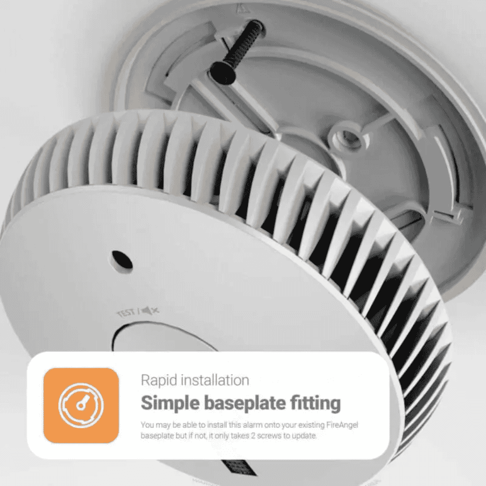 fireangel five year optical smoke alarm with escape light easy to fit