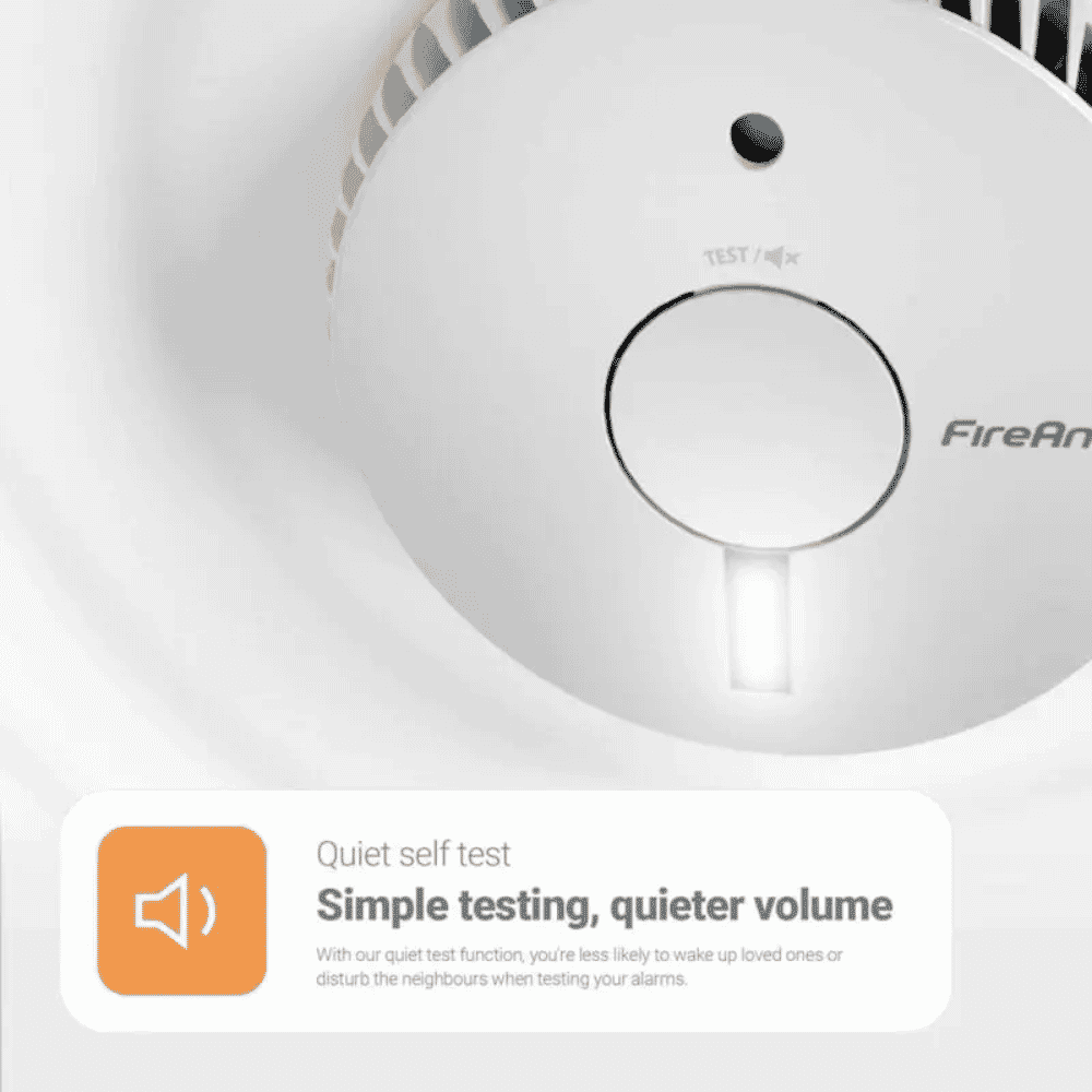 fireangel five year optical smoke alarm with escape light quiet self test