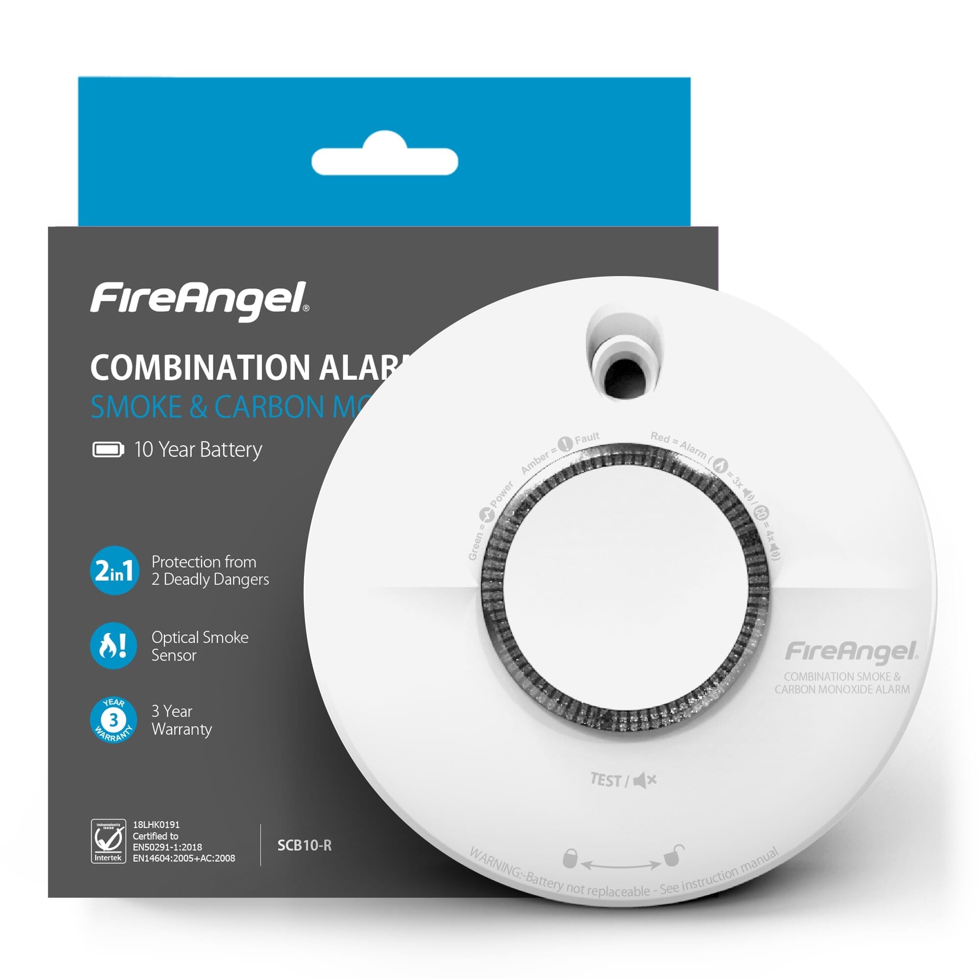 fireangel smoke and carbon monoxide alarm packaging
