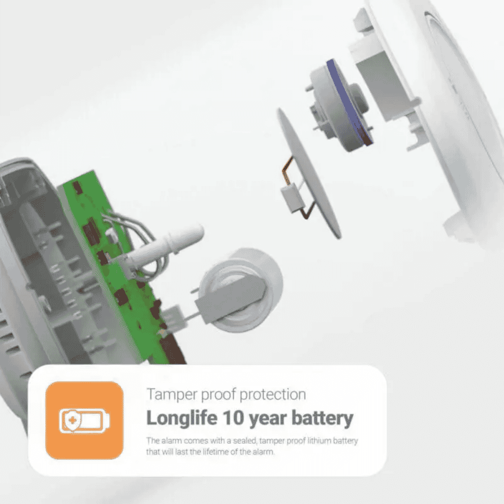 fireangel ten year carbon monoxide alarm with sealed for life battery long life