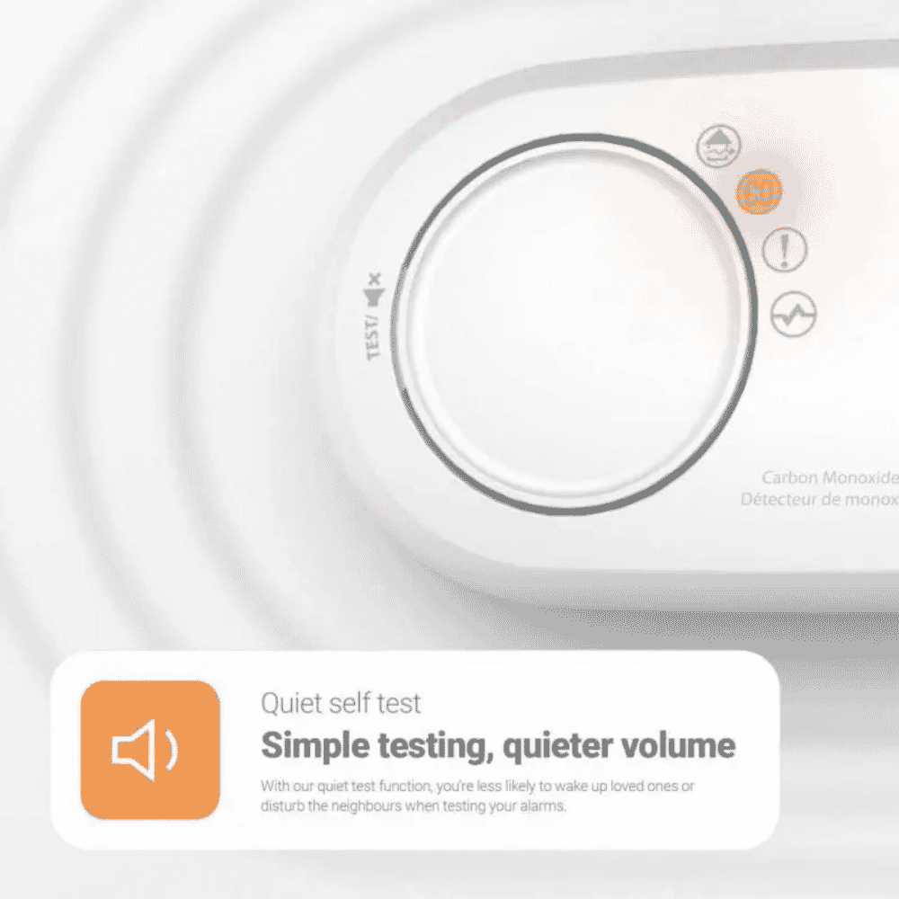 fireangel ten year carbon monoxide alarm with sealed for life battery quiet test