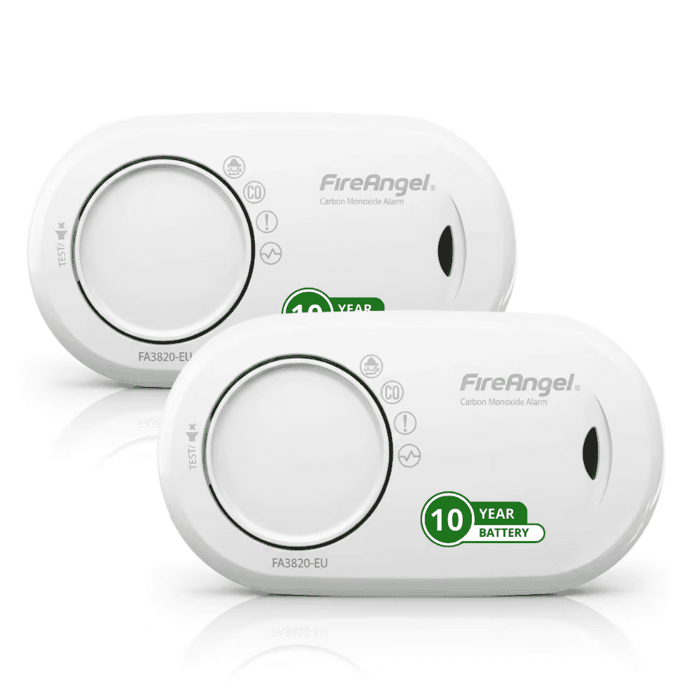 fireangel ten year carbon monoxide alarm with sealed for life battery twin pack