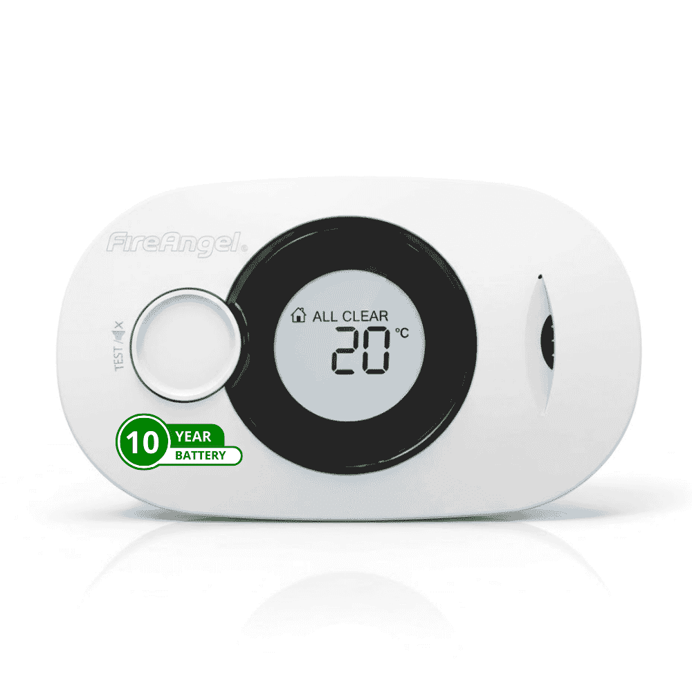 FireAngel Ten Year Digital Carbon Monoxide Alarm with Sealed For Life Battery