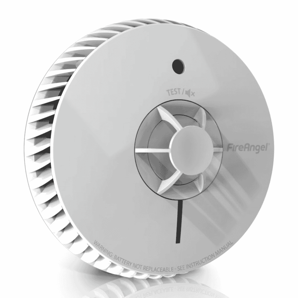 fireangel ten year heat alarm angled