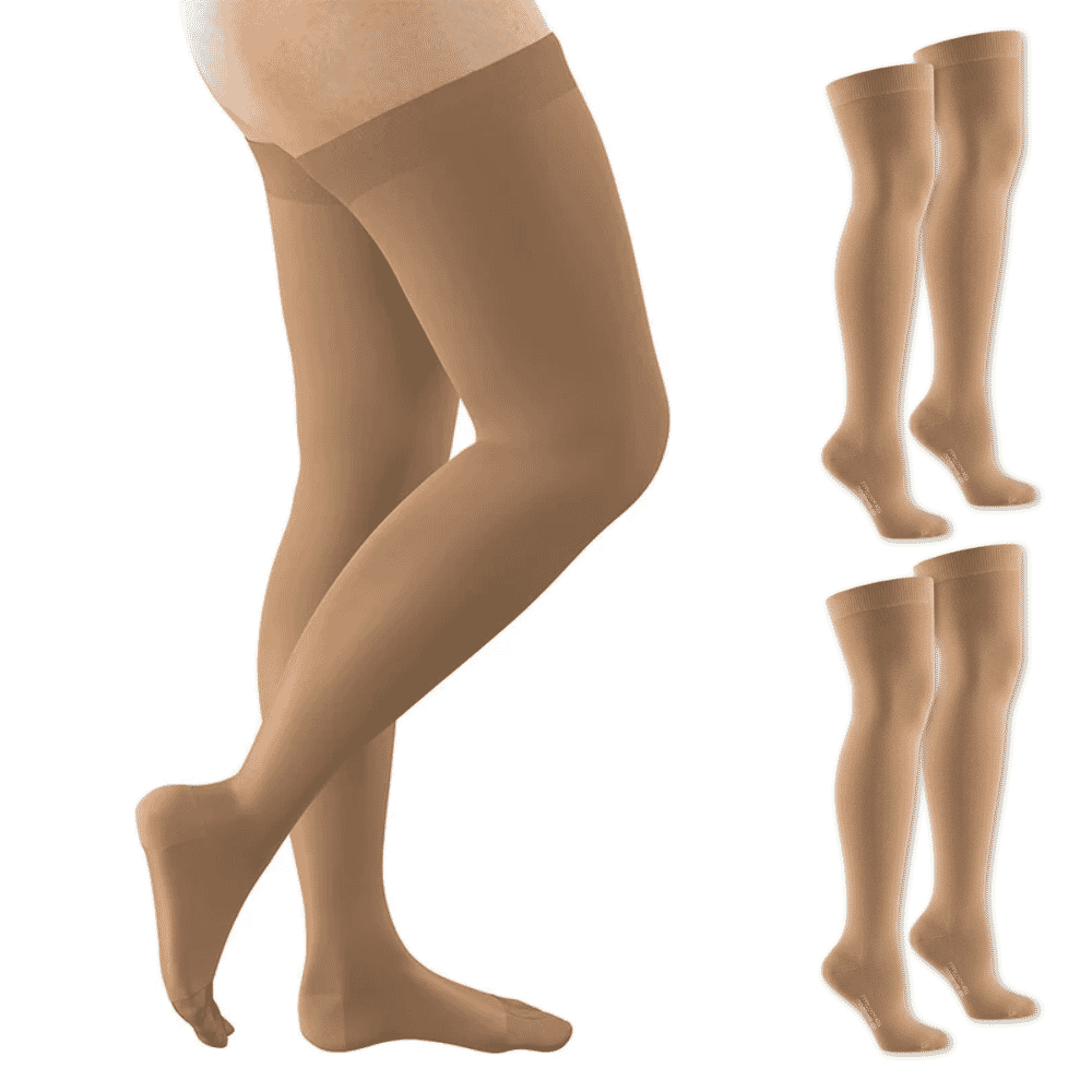 fitlegs lymphoedema stockings beige 3 pairs