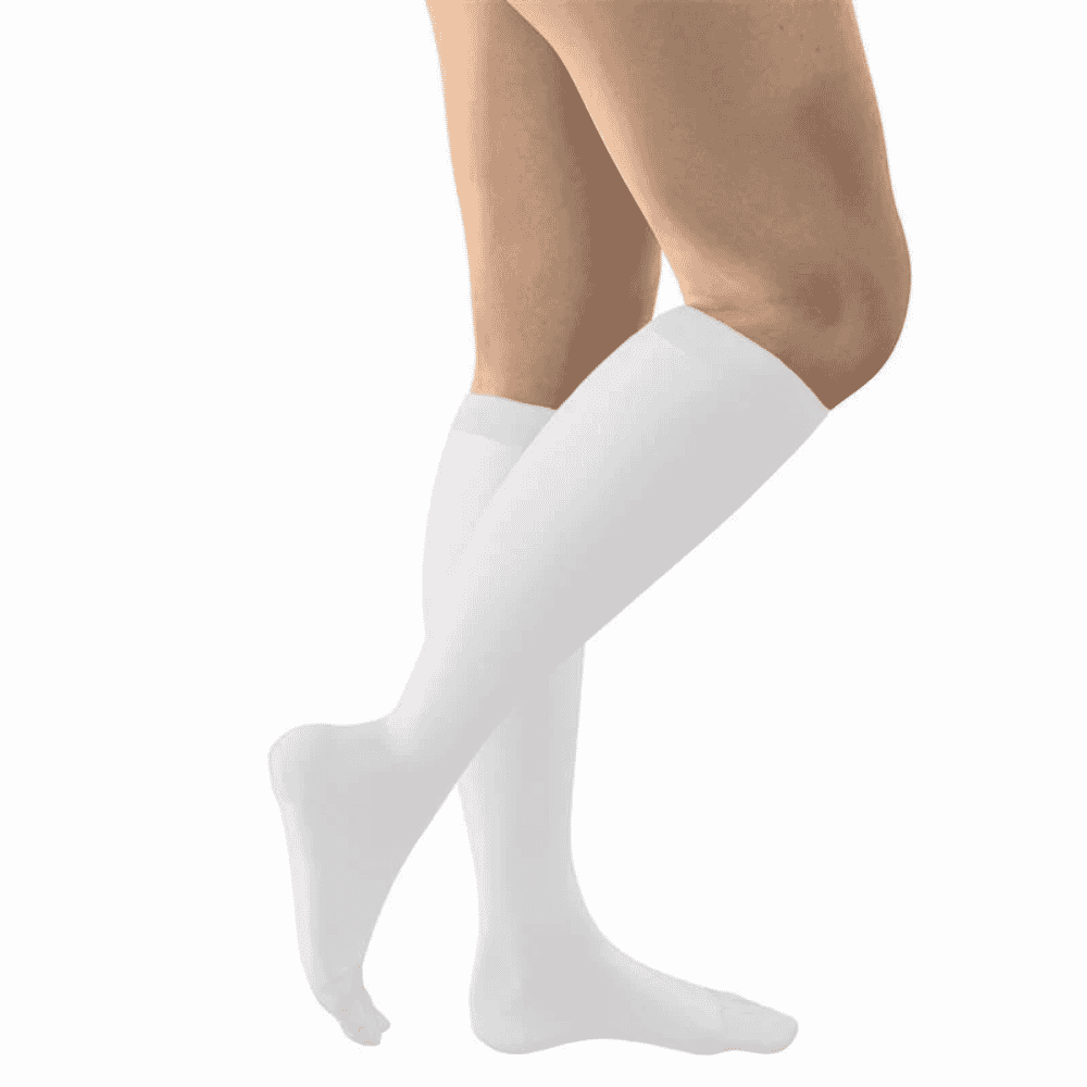 fitlegs open toe compression socks white