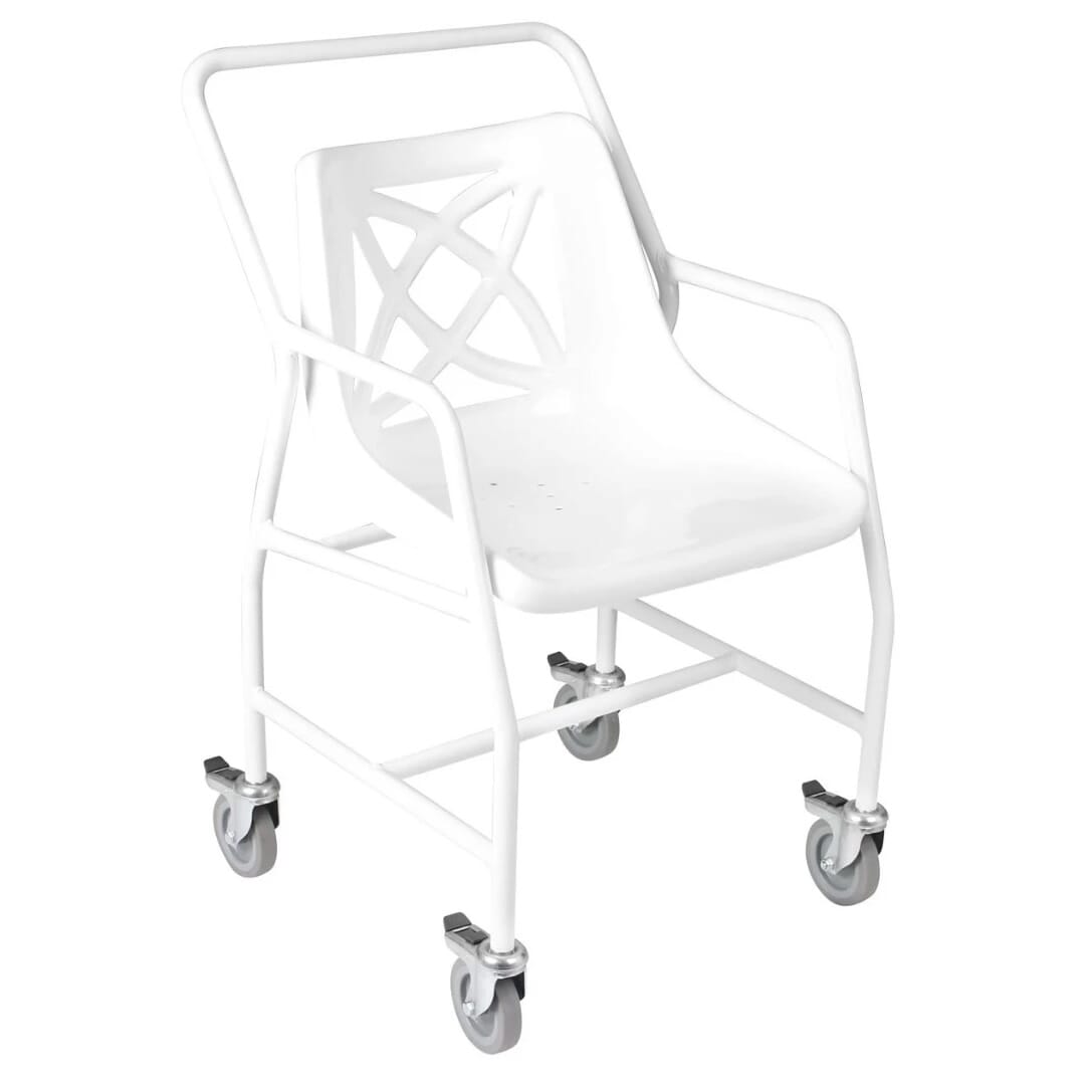 Fixed Height Economy Mobile Shower Chair