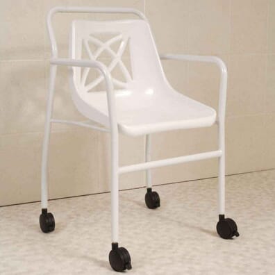 Fixed Height Economy Mobile Shower Chair