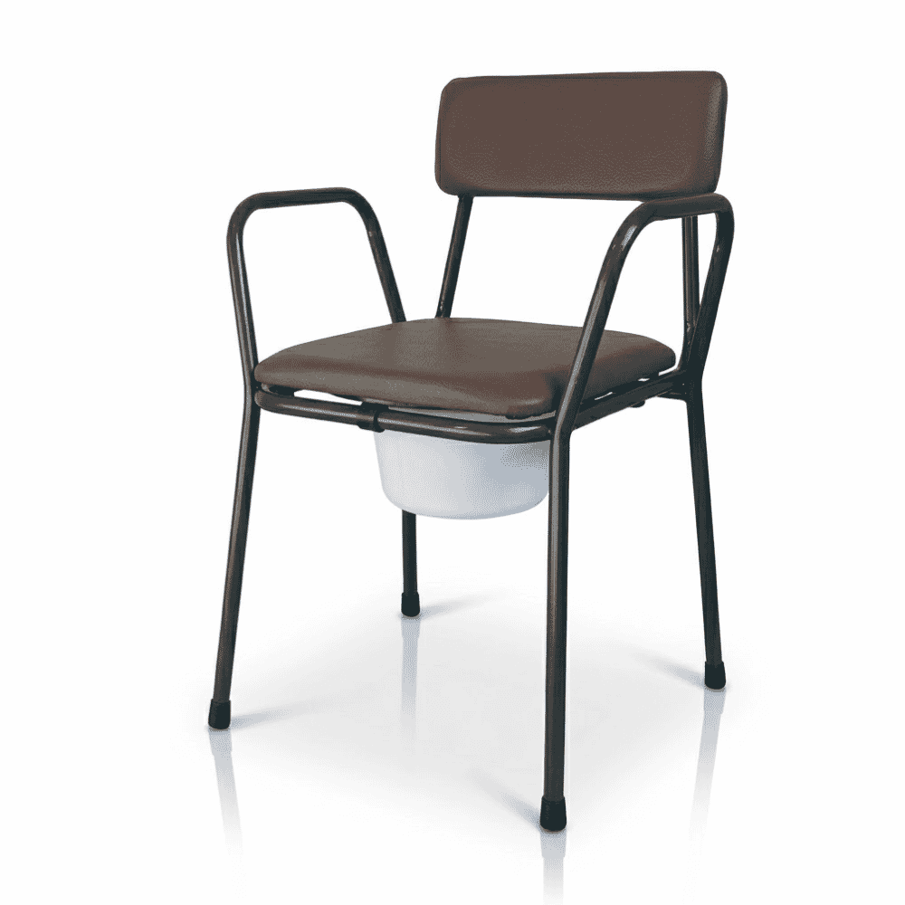 fixed height stacking commode cover on