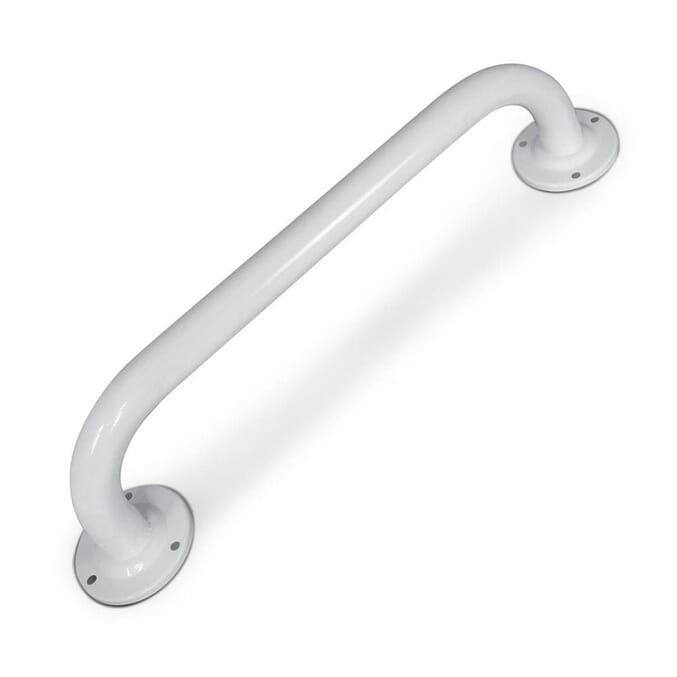 flanged grab rails white