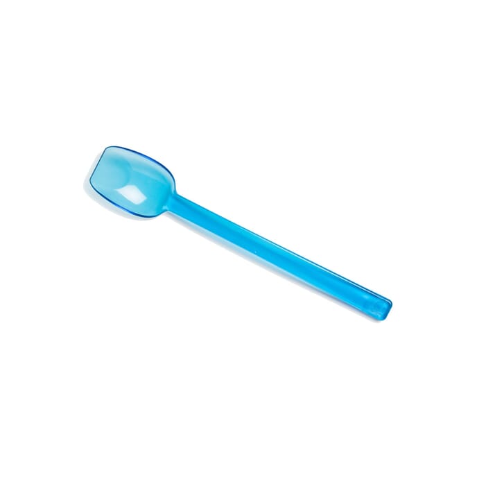 flat edge spoon narrow blue