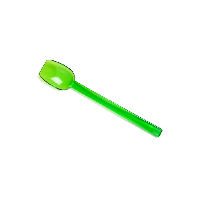 flat edge spoon narrow green